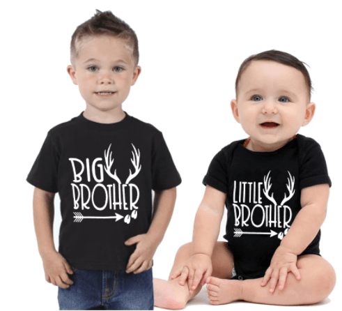 Tee shirt petites frères imprimé cerf