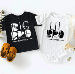 Tee shirt petits frères imprimé géométrie