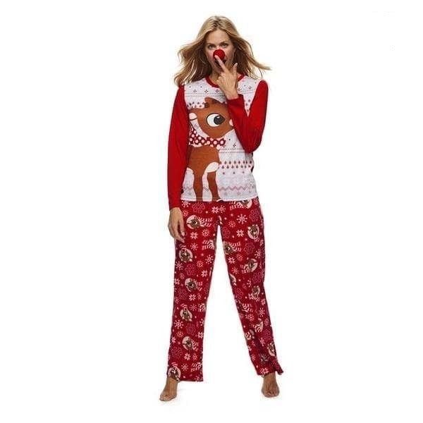 Pyjama noël famille bambi maman