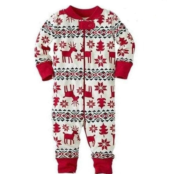 Pyjama noël famille cerf bébé