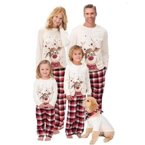Pyjama noël famille rudolphe